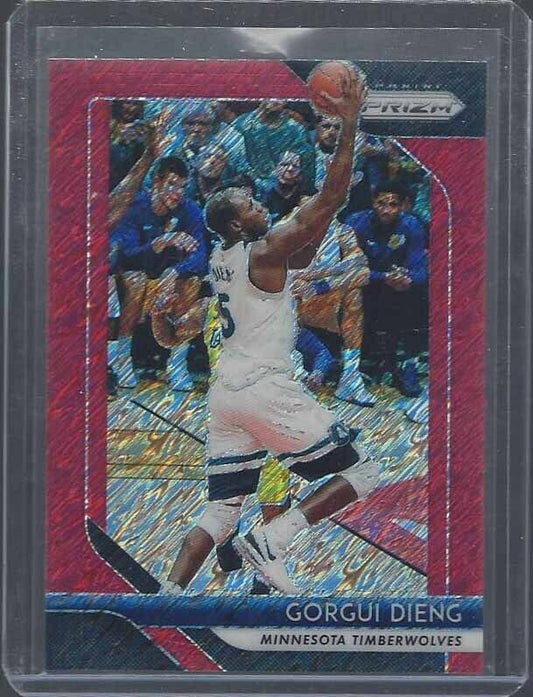 GORGUI DIENG 2018-19 PANINI PRIZM RED SHIMMER FIRST OFF THE LINE PRIZMS #D 7/7