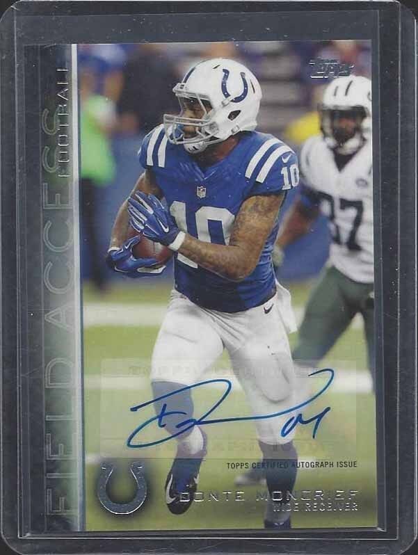DONTE MONCRIEF 2015 TOPPS FIELD ACCESS COLTS AUTO #99