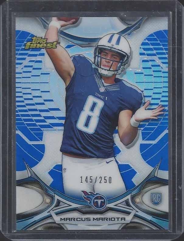 MARCUS MARIOTA 2015 TOPPS FINEST BLUE ROOKIE REFRACTOR RC #D 145/250