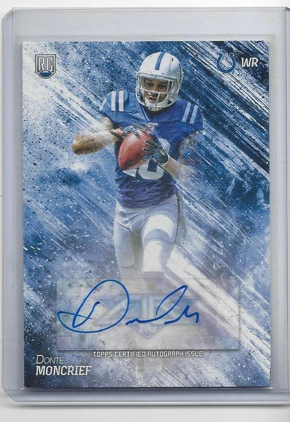 DONTE MONCRIEF 2014 TOPPS FIRE TRUE ROOKIE COLTS AUTO RC #127
