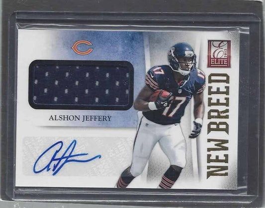 ALSHON JEFFERY 2012 PANINI ELITE NEW BREED CHICAGO BEARS JERSEY AUTO RC #D 48/50
