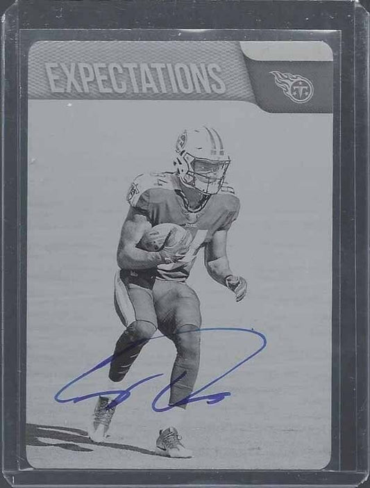 COREY DAVIS 2017 CERTIFIED CUTS EXPECTATIONS BLACK PRINTING PLATE AUTO RC #D 1/1