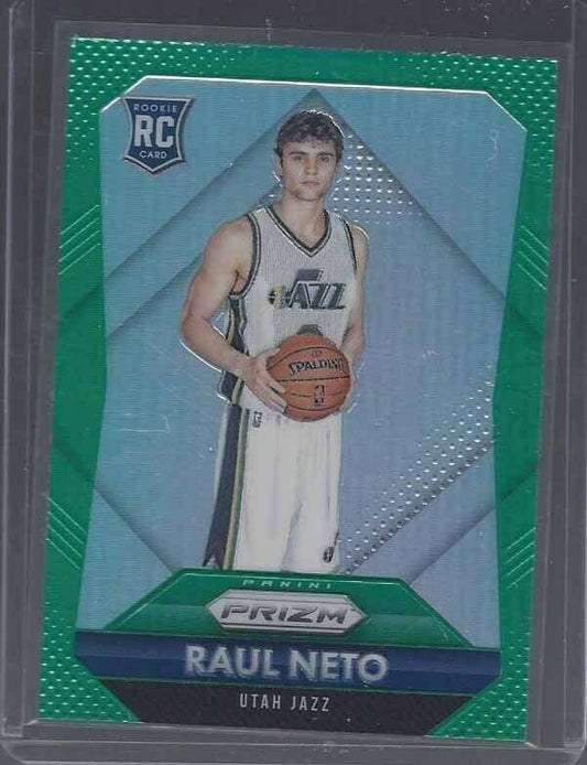 RAUL NETO 2015-16 PANINI PRIZM GREEN SP RARE PRIZMS ROOKIE RC #318
