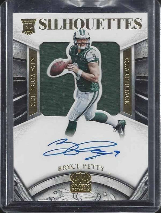 BRYCE PETTY 2015 CROWN ROYALE GOLD SILHOUETTE JERSEY ON CARD AUTO RC #D 38/49