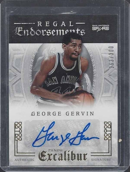 GEORGE GERVIN 2015-16 PANINI EXCALIBUR REGAL ENDORSEMENTS AUTO #D 263/300