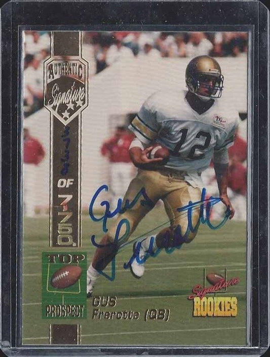 GUS FREROTTE 1994 SIGNATURE ROOKIES TOP PROSPECT ON CARD ROOKIE AUTO RC #D /7750