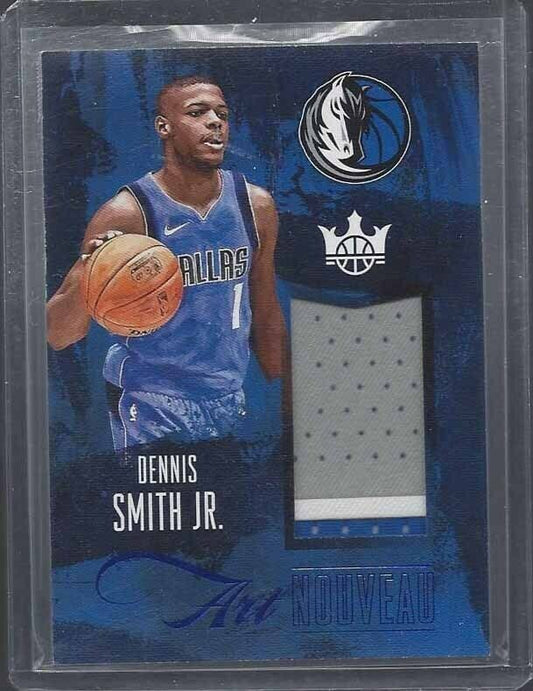 DENNIS SMITH JR. 2017-18 COURT KINGS ART NOUVEAU BLUE 3 COLOR PATCH RC #D 10/25