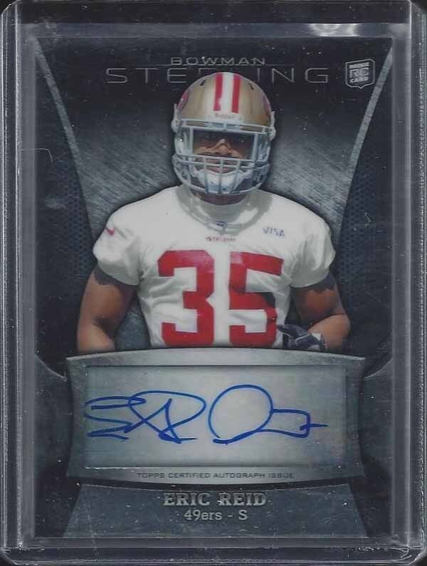 ERIC REID 2013 BOWMAN STERLING SAN FRANCISCO 49ERS ROOKIE AUTO RC