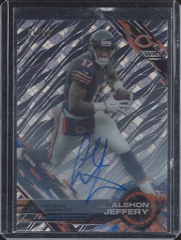 ALSHON JEFFERY 2015 TOPPS HIGH TEK DIFFRACTOR BEARS AUTO #D 66/99
