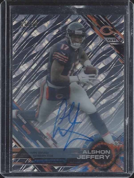 ALSHON JEFFERY 2015 TOPPS HIGH TEK DIFFRACTOR BEARS AUTO #D 66/99