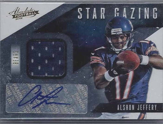 ALSHON JEFFERY 2012 PANINI ABSOLUTE STAR GAZING BEARS JERSEY AUTO RC #D 31/49