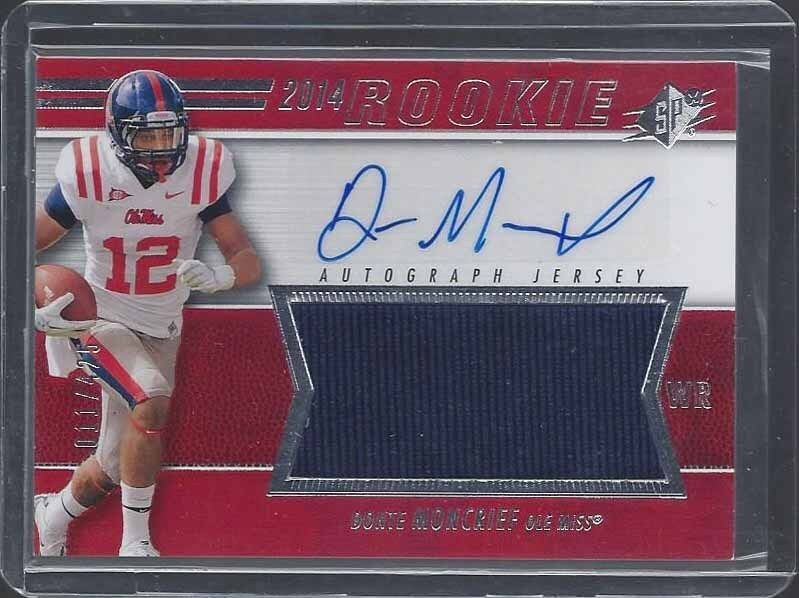 DONTE MONCRIEF 2014 SPX OLE MISS ROOKIE JERSEY AUTO RC #D /425