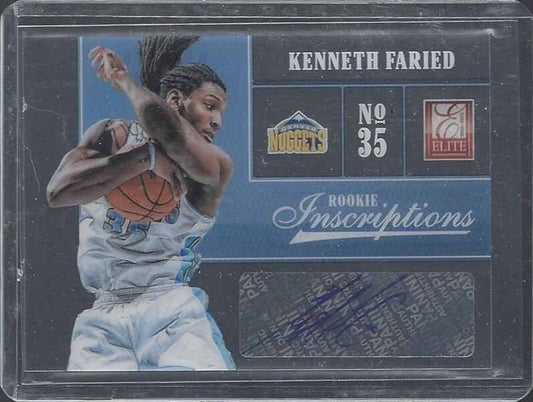 KENNETH FARIED 2012-13 ELITE ROOKIE INSCRIPTIONS AUTO RC #53