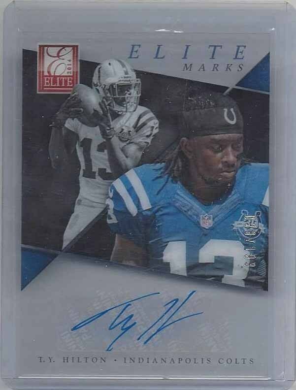 T.Y. HILTON 2014 ELITE MARKS ACETATE COLTS AUTO #D 38/199
