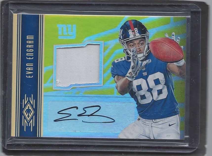 EVAN ENGRAM 2017 PANINI PHOENIX GOLD RPA PATCH AUTO RC #D 13/49