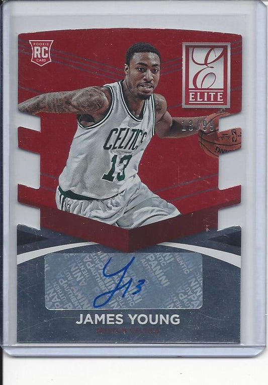1/1 JAMES YOUNG 2014-15 ELITE RED DIE CUT AUTO RC #D 13/99 HIS JERSEY #13!!