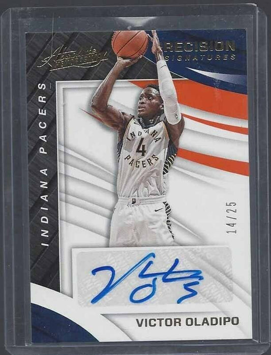 VICTOR OLADIPO 2017-18 ABSOLUTE PRECISION SIGNATURES ORANGE AUTO #D 14/25
