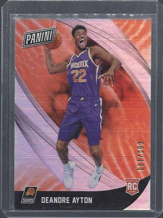 DEANDRE AYTON 2018-19 PANINI BLACK FRIDAY SILVER FOIL ROOKIE RC #D 111/199