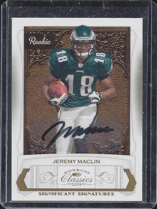 JEREMY MACLIN 2009 DONRUSS CLASSICS SIGNIFICANT SIGNATURES ROOKIE AUTO RC /250