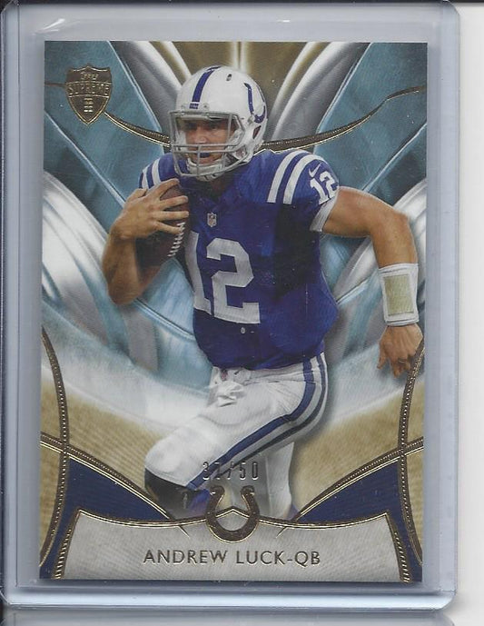 ANDREW LUCK 2014 TOPPS SUPREME BLUE GOLD COLTS PARALLEL #D 37/50