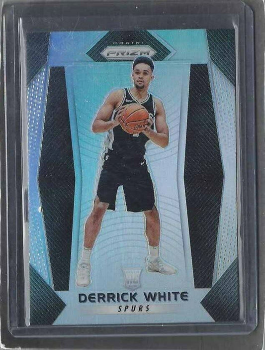DERRICK WHITE 2017-18 PANINI PRIZM SILVER PRIZMS ROOKIE RC SP #298