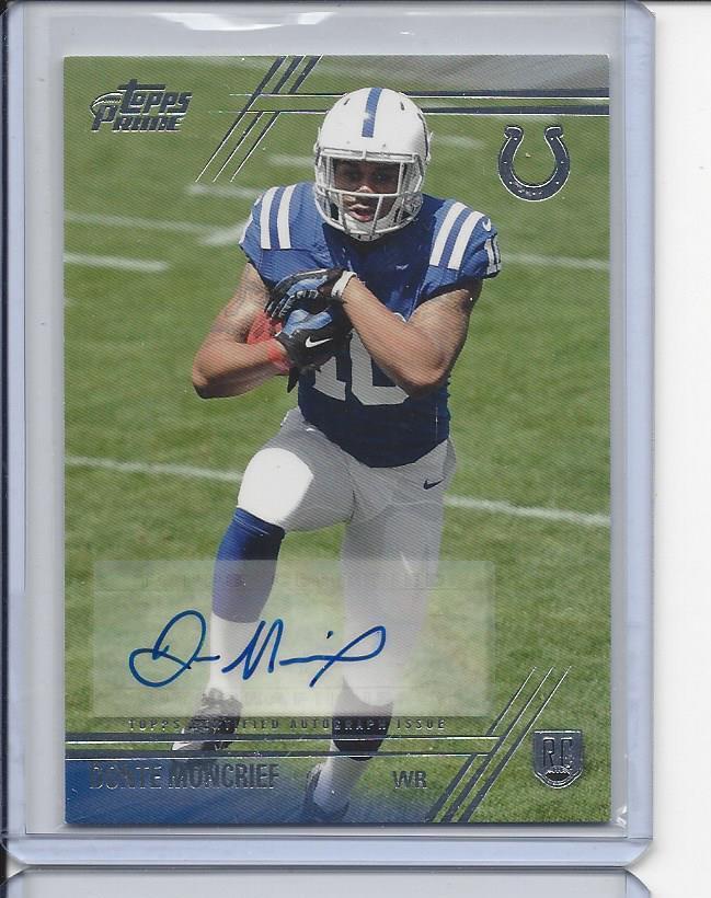 DONTE MONCRIEF 2014 TOPPS PRIME COLTS VARIATION ROOKIE AUTO RC #105