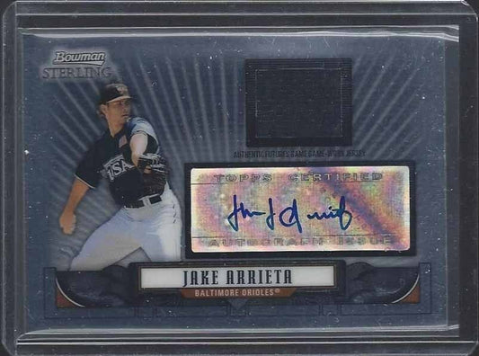 JAKE ARRIETA 2008 BOWMAN STERLING CUBS USA FUTURES GAME PROSPECT JERSEY AUTO RC
