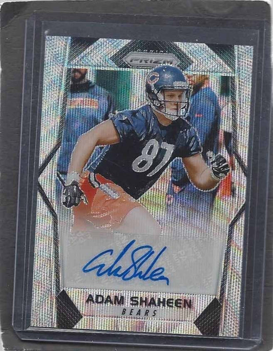 ADAM SHAHEEN 2017 PANINI PRIZM BLUE WAVE PRIZMS BEARS ROOKIE AUTO RC #D 3/149
