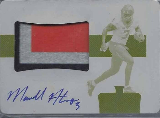 MARCELL ATEMAN 2018 NATIONAL TREASURES YELLOW PRINTING PLATE PATCH AUTO RC 1/1