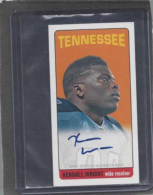 KENDALL WRIGHT 2012 TOPPS TALL BOY SHORT PRINT ON CARD ROOKIE AUTO RC SP #145