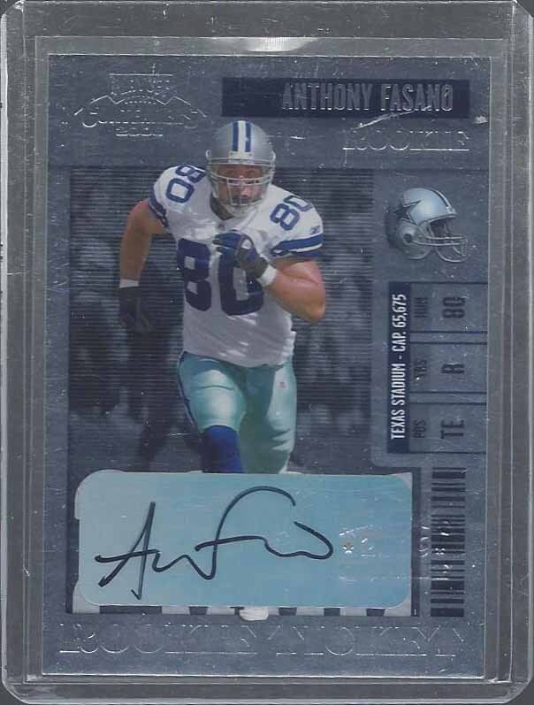 ANTHONY FASANO 2006 PLAYOFF CONTENDERS ROOKIE TICKET TRUE RC AUTO #111