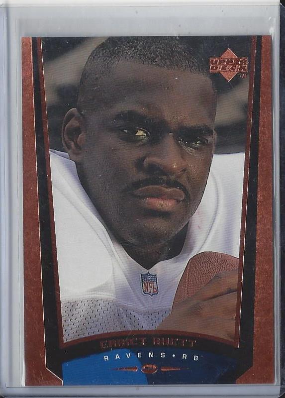 ERRICT RHETT 1998 UPPER DECK UD EXCLUSIVES BRONZE RARE #D 46/100
