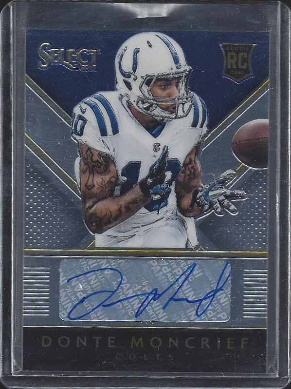 DONTE MONCRIEF 2014 PANINI SELECT COLTS ROOKIE AUTO RC #D /149