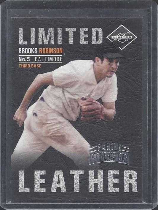 BROOKS ROBINSON 2011 LIMITED LEATHER PANINI FATHERS DAY #D 2/5