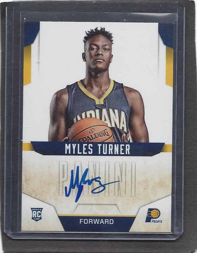 MYLES TURNER 2015 PANINI NEXT DAY SIGNATURES SUPER RARE ON CARD SP AUTO RC