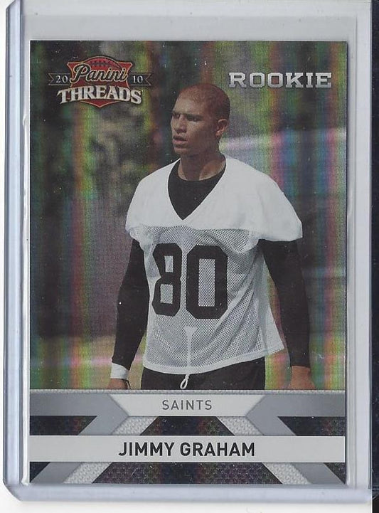 JIMMY GRAHAM 2010 PANINI THREADS SILVER HOLOFOIL ROOKIE RC #D 199/250