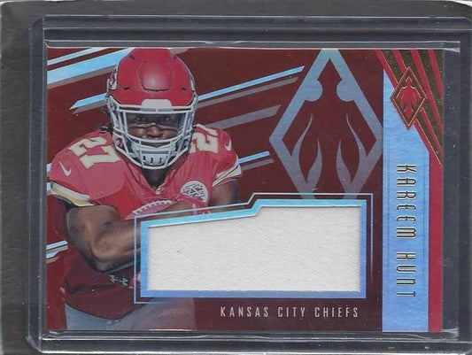 KAREEM HUNT 2017 PANINI PHOENIX CHIEFS JUMBO JERSEY RC #D 29/79