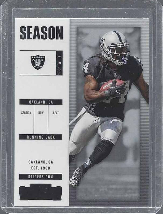MARSHAWN LYNCH 2017 CONTENDERS NO NAME MISPRINT ERROR RARE #73