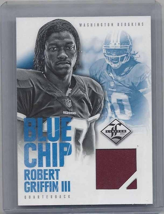 ROBERT GRIFFIN III 2012 LIMITED BLUE CHIP ROOKIE JERSEY RC #D 23/99