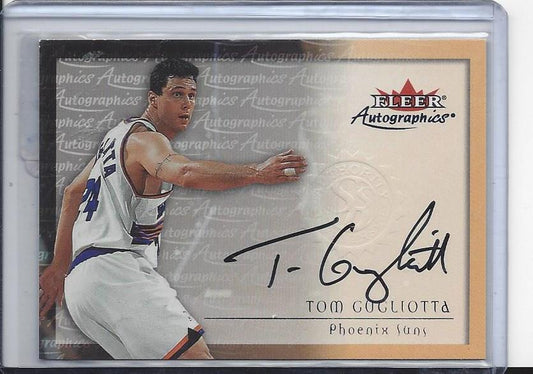 TOM GUGLIOTTA 2000 FLEER SKYBOX AUTOGRAPHICS SUNS ON CARD AUTO
