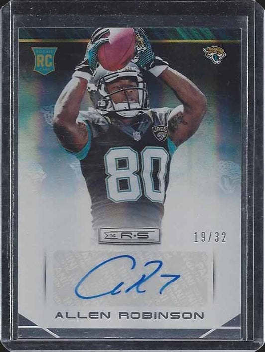 ALLEN ROBINSON 2014 ROOKIES & STARS HOLOFOIL JAGUARS ROOKIE AUTO RC #D 19/32
