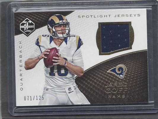 JARED GOFF 2016 LIMITED SPOTLIGHT ROOKIE JERSEY RC #D 71/125