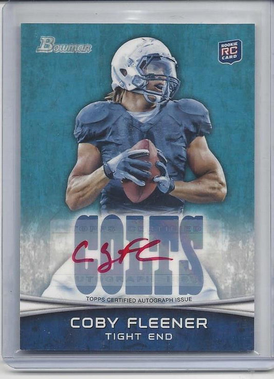 COBY FLEENER 2012 BOWMAN RED INK ROOKIE AUTO RC SP /15 #113