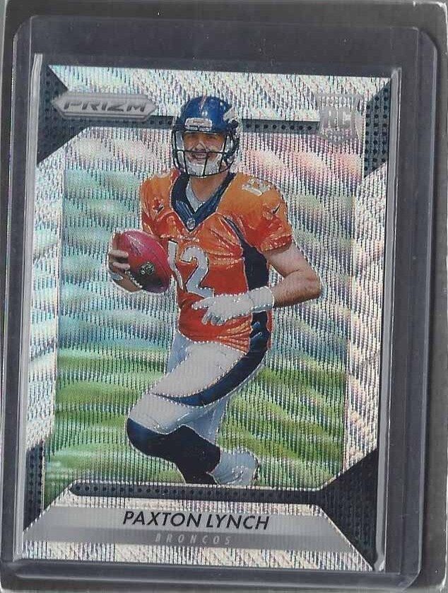 PAXTON LYNCH 2016 PANINI PRIZM BLUE WAVE PRIZMS RC #D 17/149