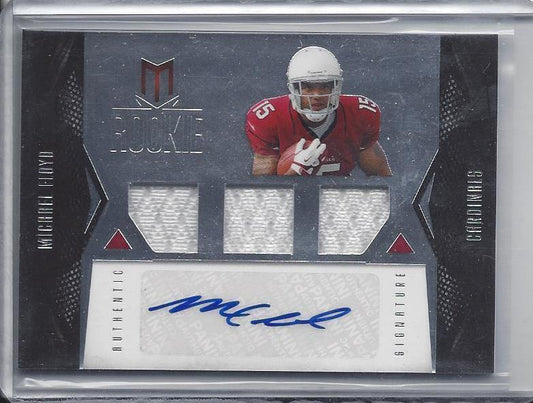 MICHAEL FLOYD 2012 PANINI MOMENTUM RPA TRIPLE JERSEY AUTO RC #D 190/399