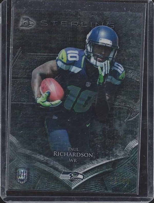 PAUL RICHARDSON 2014 BOWMAN STERLING PULSAR REFRACTOR ROOKIE RC #D 13/50
