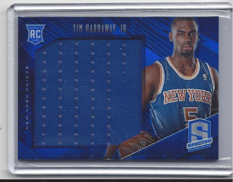 TIM HARDAWAY JR. 2013-14 PANINI SPECTRA BLUE PRIZM JUMBO JERSEY RC #D 71/75