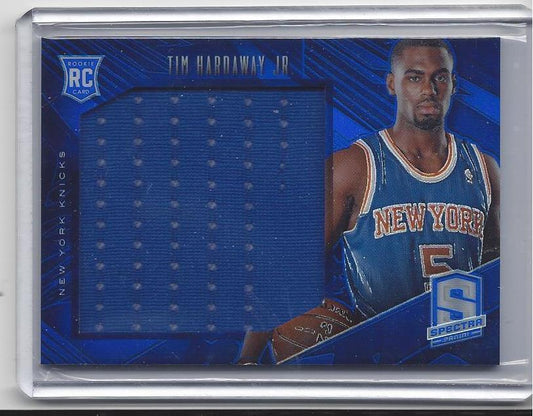 TIM HARDAWAY JR. 2013-14 PANINI SPECTRA BLUE PRIZM JUMBO JERSEY RC #D 71/75