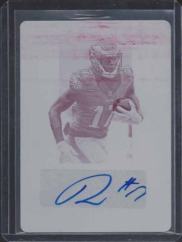NELSON AGHOLOR 2016 PRIME SIGNATURES MAGENTA PRINTING PLATE AUTO #D 1/1