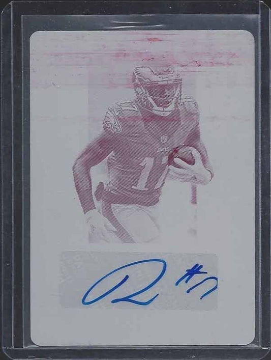 NELSON AGHOLOR 2016 PRIME SIGNATURES MAGENTA PRINTING PLATE AUTO #D 1/1